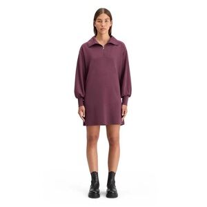 Scotch & Soda 180393 long sleeve short dress‎ in Plum NWT Size XL